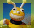 giant 25 feet tall bumble bee shape advertising inflatable